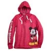 Disney Pullover For Women - Classic Mickey Mouse Hooded Top - Red