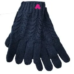 Disney Knit Gloves - Mickey Mouse Pink Icon - Blue