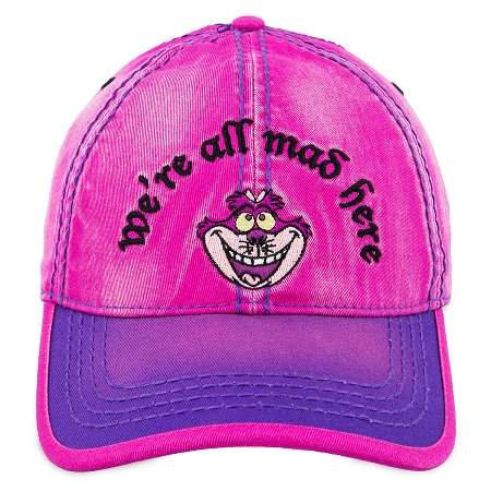 Disney Hat - Baseball Cap - Cheshire Cat - We're All Mad Here 1 Disney Hat - Baseball Cap - Cheshire Cat - We're All Mad Here
