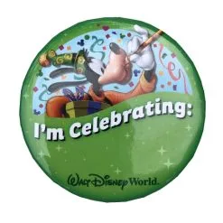 Disney Souvenir Button - I'm Celebrating - Goofy