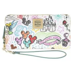 Disney Dooney And Bourke Wallet - Sketch - White