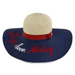 Disney Straw Hat For Women - Mickey Mouse Americana