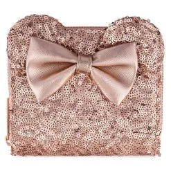 Disney Loungefly Wallet - Minnie Mouse Rose Gold - Sequined