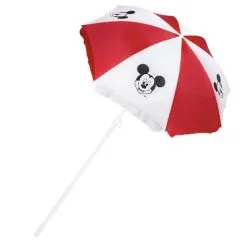 Disney Beach Umbrella - Mickey Mouse - Red And White