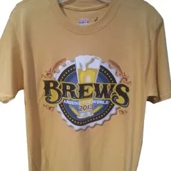 Disney Mens Shirt - Food & Wine Festival 2013 - Brews Around The World