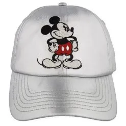 Disney Hat - Baseball Cap - Mickey Bling - Silver