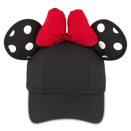 Disney Hat - Baseball Cap - Minnie Mouse Polka Dot Ears - Black 1 Disney Hat - Baseball Cap - Minnie Mouse Polka Dot Ears - Black