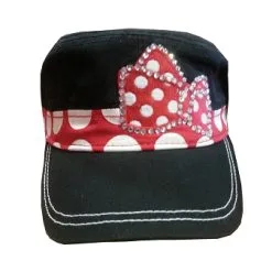 Disney Hat - Baseball Cap - Minnie Mouse Bow With Gems