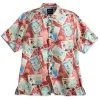 Disney Tommy Bahama Shirt For Men - Mickey And Friends - Red Silk