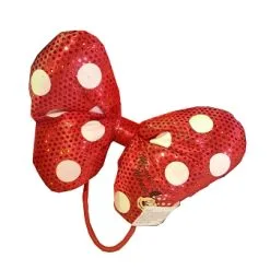 Disney Hair Accessory - Minnie Mouse Bow Plush Hair Tie