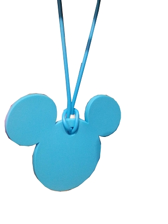 Disney Luggage Bag Tag - Mickey Mouse Icon - Blue 1 Disney Luggage Bag Tag - Mickey Mouse Icon - Blue