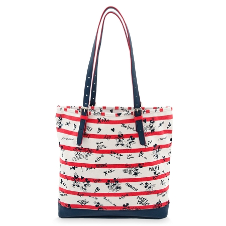 Disney Tote Bag With Wristlet - Mickey And Minnie Love 1 Disney Tote Bag With Wristlet - Mickey And Minnie Love