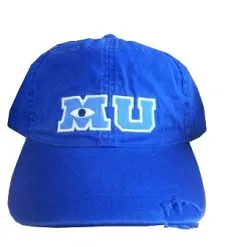 Disney Hat - Baseball Cap - Monsters University - MU - Blue