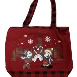 Disney Tote Bag - 2019 Holiday - Mickey And Minnie Candy Cane Heart