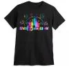 Disney Adult Shirt - Walt Disney World Logo Rainbow Foil - Black