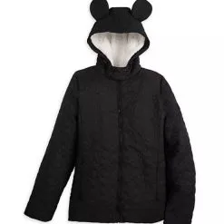Disney Jacket For Women - Mickey Mouse Ears Quilted - Fleece Lined