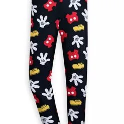 Disney Leggings For Women - Mickey Mouse Body Parts - Black