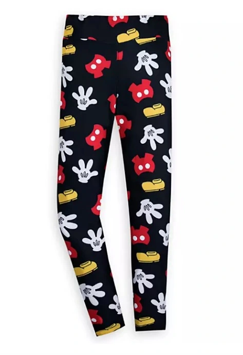Disney Leggings For Women - Mickey Mouse Body Parts - Black 1 Disney Leggings For Women - Mickey Mouse Body Parts - Black