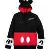 Disney Zip Hoodie For Men - Mickey Mouse Costume With Ears