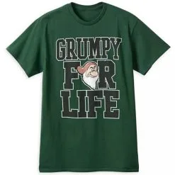 Disney T-Shirt For Adults - Grumpy For Life - Green
