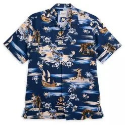 Disney Tommy Bahama Shirt For Men - Pirates Of The Caribbean - Silk