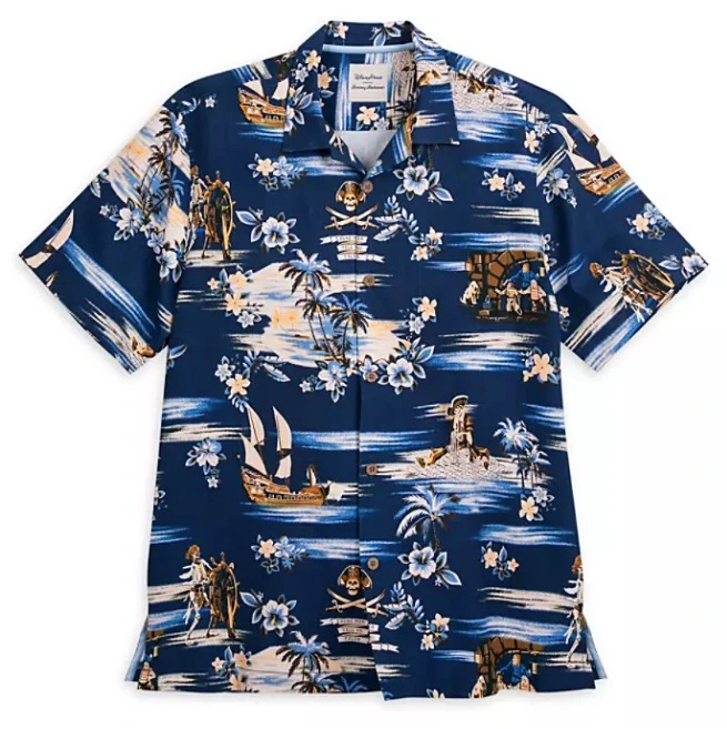 Disney Tommy Bahama Shirt For Men - Pirates Of The Caribbean - Silk 1 Disney Tommy Bahama Shirt For Men - Pirates Of The Caribbean - Silk