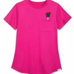 Disney T-Shirt For Women - Mickey Mouse Ice Cream Bar - Pink
