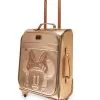 Disney Loungefly Rolling Luggage - Minnie Mouse - Briar Rose Gold