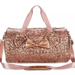 Disney Loungefly Duffel Bag - Minnie Sequin - Briar Rose Gold
