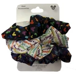 Disney Hair Scrunchies - Disney Park Icons - Pack Of 3