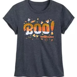 Disney T-Shirt For Women - 2020 Halloween - Boo - Flip Sequin