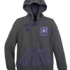 Disney Zip Up Hoodie For Women - The Haunted Mansion - Gray