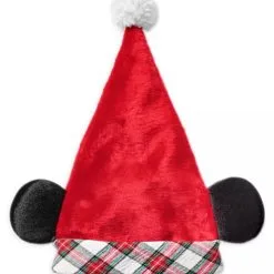 Disney Santa Hat - Mickey Mouse Ears - Plaid