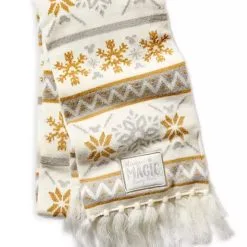 Disney Knit Scarf For Adults - Disney Parks - Silver And Gold