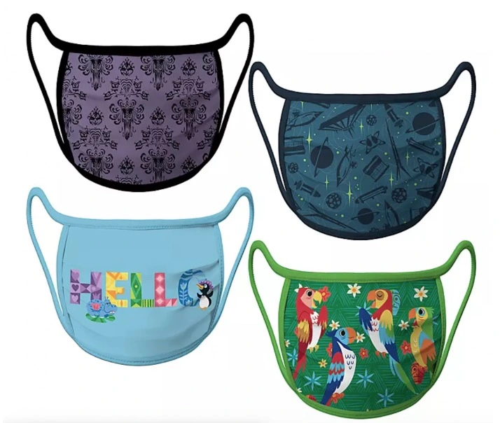 Disney Face Mask Set - Disney Attractions - Set Of 4 1 Disney Face Mask Set - Disney Attractions - Set Of 4