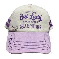 Disney Hat - Baseball Cap - You Say Cat Lady Like It's A Bad Thing