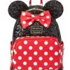 Disney Loungefly Backpack - Minnie Mouse Sequin And Polka Dot