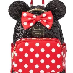 Disney Loungefly Backpack - Minnie Mouse Sequin And Polka Dot