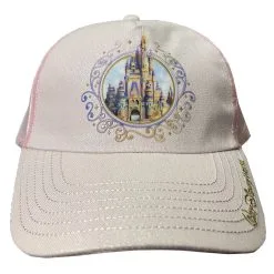 Disney Hat - Baseball Cap - 50th Anniversary - Castle - Pink