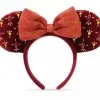 Disney Ears Headband - Holiday Minnie - Cranberry Red