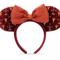 Disney Ears Headband - Holiday Minnie - Cranberry Red