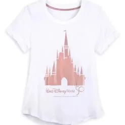 Disney Shirt For Women - 50th Anniversary - Castle - Rose Gold