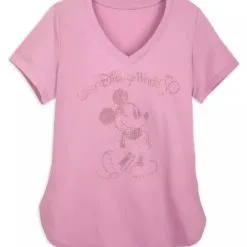 Disney Shirt For Women - 50th Anniversary - Mickey Earidescent