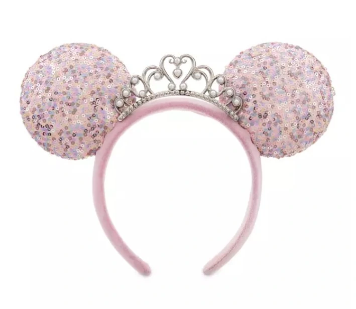Disney Ears Headband - Princess Minnie With Tiara - Lilac 1 Disney Ears Headband - Princess Minnie With Tiara - Lilac