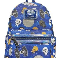 Disney Loungefly Backpack - Star Wars Chibi - Blue