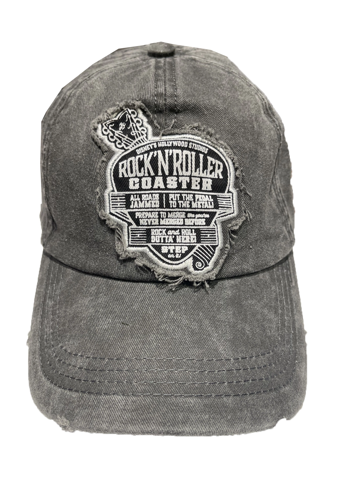 Disney Hat - Baseball Cap - Rock N Roller Coaster - Grey 1 Disney Hat - Baseball Cap - Rock N Roller Coaster - Grey