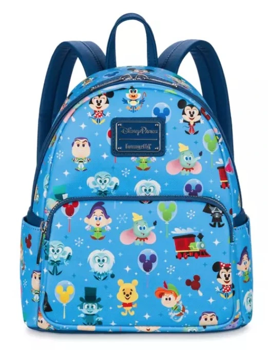 Disney Loungefly Backpack - Disney Parks Chibi - Light Blue 1 Disney Loungefly Backpack - Disney Parks Chibi - Light Blue