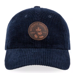 Disney Hat - Baseball Cap - Mickey Mouse Corduroy - Blue