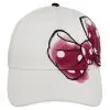 Disney Hat - Baseball Cap - Minnie Mouse Pink Bow - White