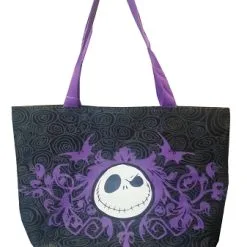 Disney Tote Bag - Jack Skellington Face - Purple & Black